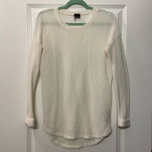 Urban Outfitters Sparkle & Fade White Long Sleeve Sweater